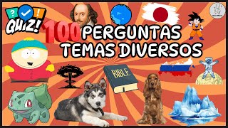 🌍SUPER COMPILADO DE QUIZES ⁉️💭📘l 100 PERGUNTAS TEMAS DIVERSOS #quiz