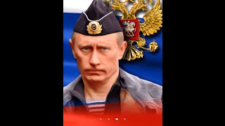 Путин на фоне флага России, живые обои для ОС Андроид