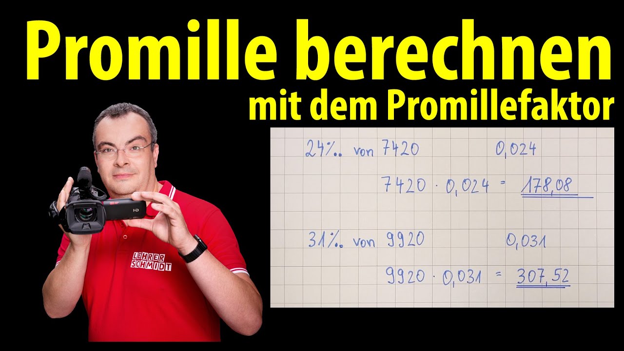 Ab Wie Viel Promille Ist Man Unzurechnungsfähig Promille berechnen (mit Faktor) - einfach erklärt - mehrere Übungen