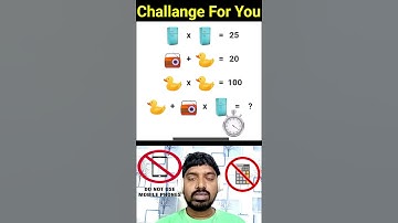 Math Puzzles 125 || Can you Solve ? || riddles || Memory Test || #shorts