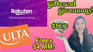 Rakuten Free Online Deals! - $100 Giftcard Giveaway! I FREE ULTA BEAUTY