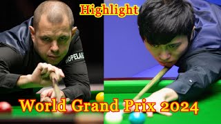 Barry Hawkins vs Cao Yupeng Highlight World Grand Prix 2024 Snooker