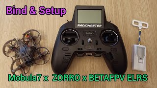 : RADIOMASTER ZORRO x BETAFPV ExpressLRS x Mobula7 - Bind and Setup