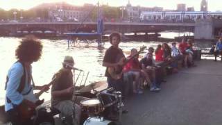 Busking Hendrix in Zurich