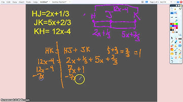 Segment addition with fractions