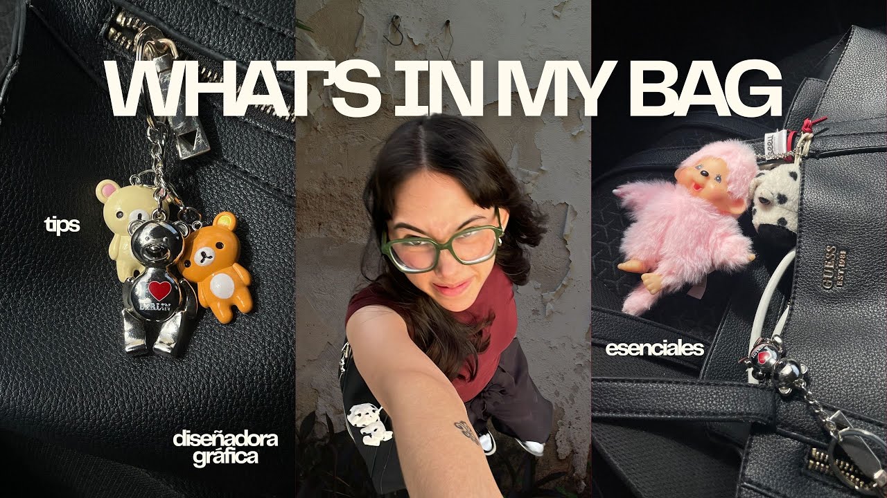 ¿Qué lleva una diseñadora gráfica en su bolsa? 🦢 esenciales de trabajo y tips de organización 👛🗒️📎