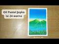 oil pastel sunrise drawing - mountain #art #drawing