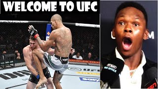 UFC Fighters Reacts to Alex Pereira Flying Knee Knockout over Andreas Michailidis UFC 268