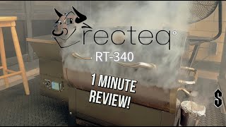 RECTEQ 340 WOOD PELLET GRILL/SMOKER (1 MINUTE) REVIEW!