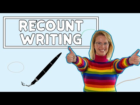 Recount Writing For Kids // English Writing