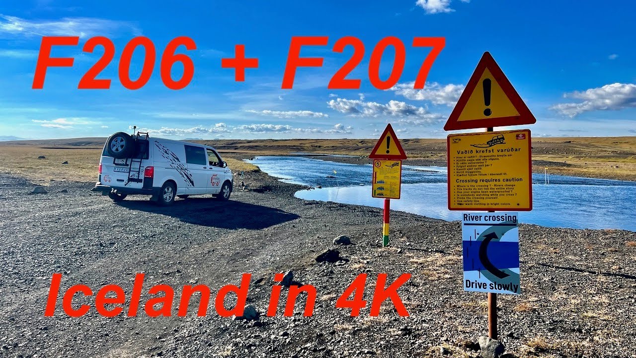 Iceland F Roads in 4K - F206 Lakavegur and F207 Lakagígarvegur - YouTube