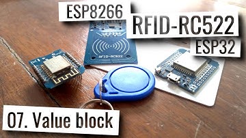 ESP32 & ESP8266 - RFID RC522 value block