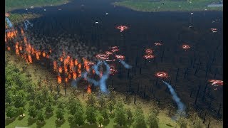 Cities: Skylines - 250 Fire Helicopter vs Big Forest Fire