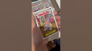 Thumbnail of Opening a pack of GPK kids at play! Part 17. #gpk #garbagepailkid #cards #fyp #shorts