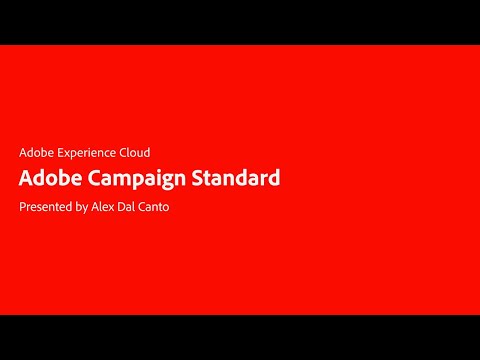 Design and Execute Multichannel Marketing Campaigns with Adobe Campaign Standard