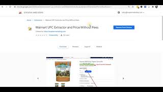 How to Add the Walmart UPC and Price Without Fees Extension from Chrome Web Store