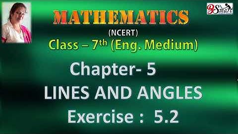 7th Maths Chapter-5 Lines and Angles Exercise 5.2