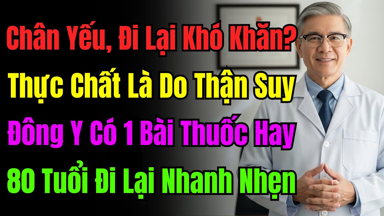 Đừng Đổ Lỗi Cho Tuổi Già Khi Chân Yếu! Là Do Thận Suy, Bổ Ngay 1 Vị Này Là Khỏe Lại.