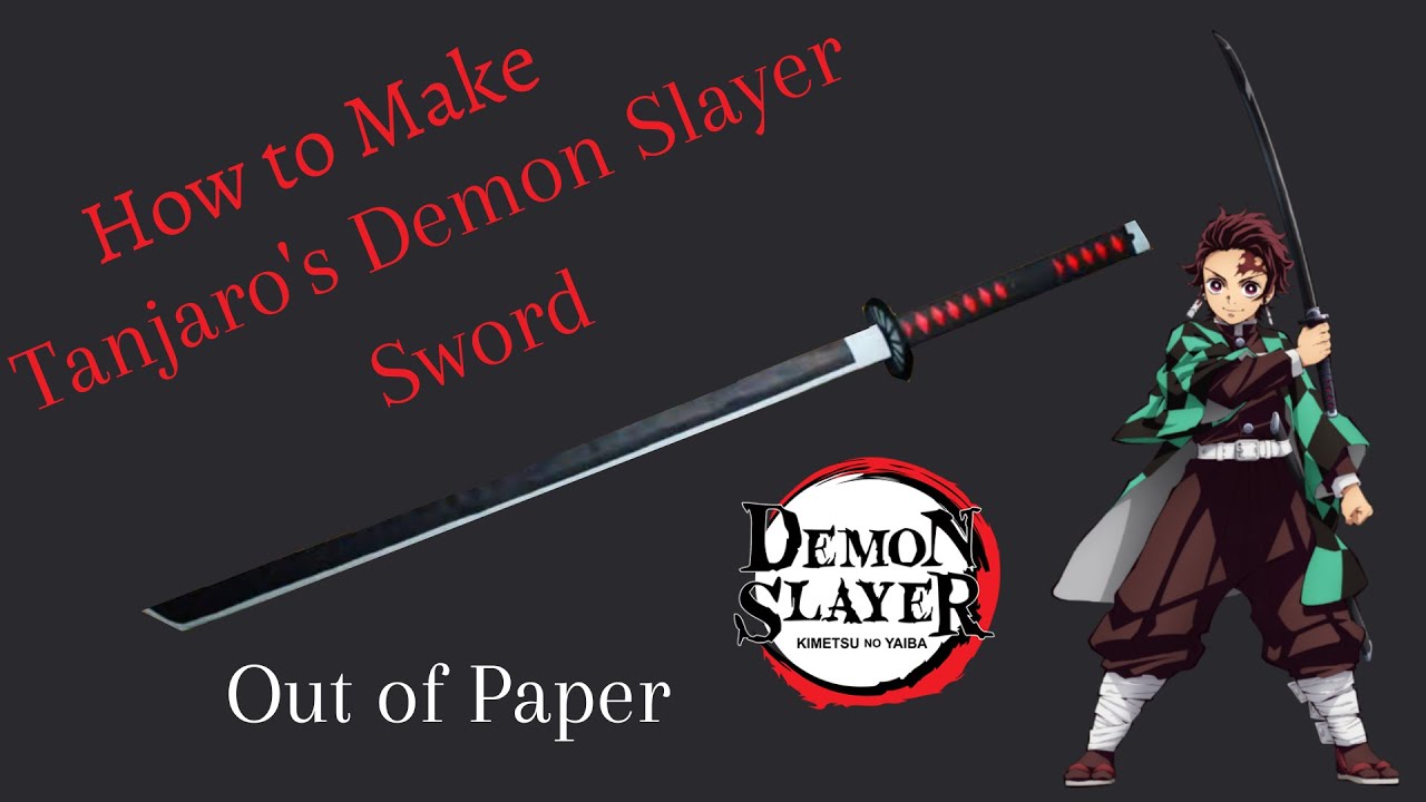 How To Make Tanjiro Sword Out Of Paper