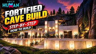 Once Human How to Build a FORTIFIED Cave Base!  Step by Step Building Guide