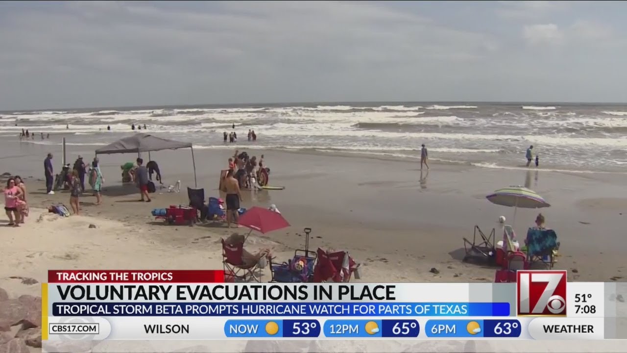 Tropical Storm Beta spurs hurricane worries for Texas - YouTube