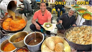 60/- शानदार Nashta | Desi Ghee Loaded Chole Puri Sabji | Street Food India
