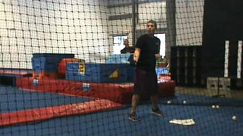 Hitting in the cage in fall of 2011