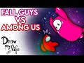 AMONG US vs FALL GUYS | Draw My Life en Español