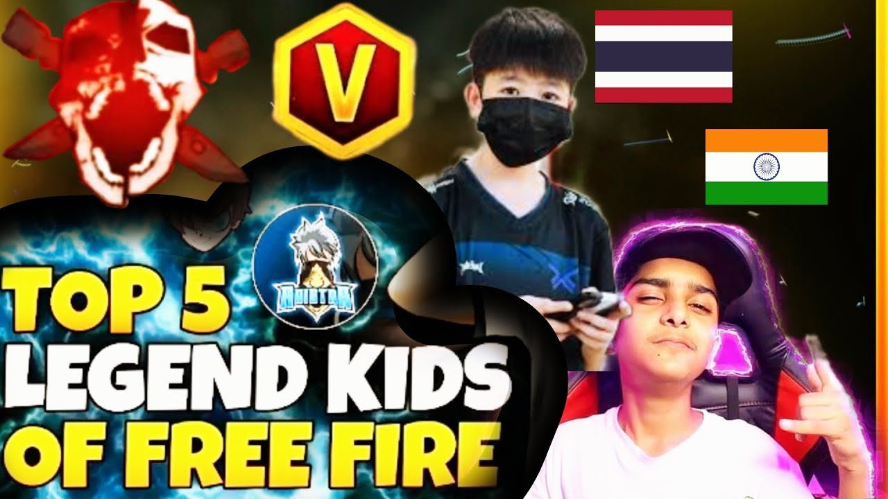 Top 5 Most Dangerous Kids Players in Free Fire 🔥😱