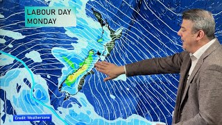 NZ: (TUES) Updated Labour Weekend forecast