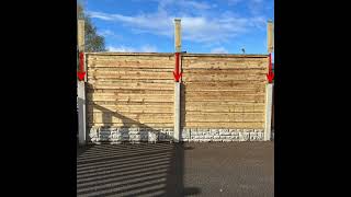 How to fit 2ft high intermediate fence post extenders, manufactured with pressure treated timber