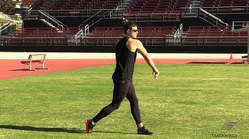 HOW TO THROW JAVELIN: Standing Throw Left Arm Block