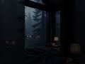 Gentle Forest Rain 🍃 Dark Screen Loft #shorts #rain #whitenoise #night #calm