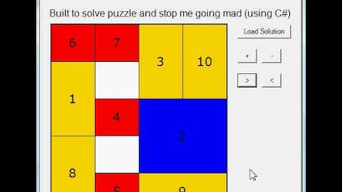 Klotski puzzle solution - programmatically solved