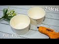 2 Super Easy Paper Bowls Ideas