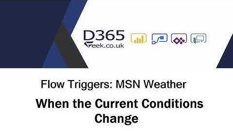 MSN Weather -  When The Current Conditions Change