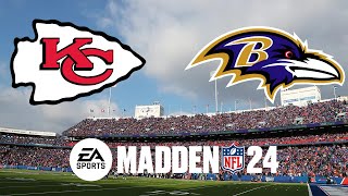 Chiefs vs Ravens Madden 24 Simulation Updated Rosters