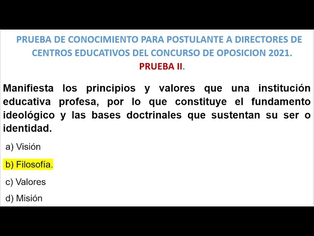 EXAMEN 2, PARA DIRECTORES DE CENTROS EDUCATIVOS CONCURSO DE OPOSICION  2021,( Segunda Parte). - YouTube