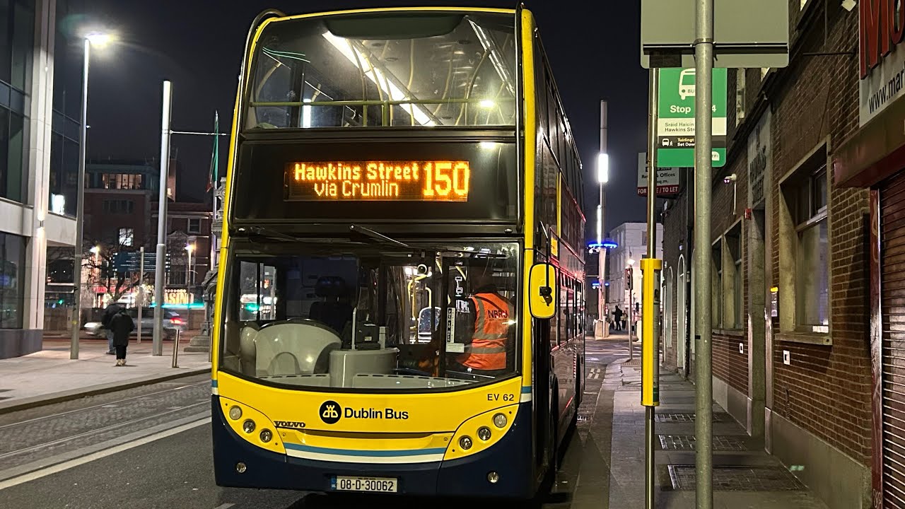 Dublin Bus | Route 150 to Hawkins Street | Enviro 400 Volvo B9TL | EV62