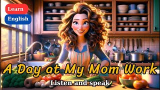 Improve Your English | A Day at My Mom Work | English Listening Skills | Speaking Skills Everyday