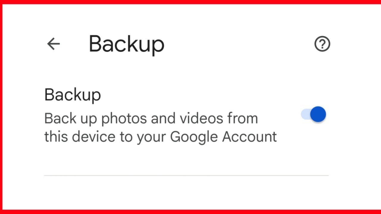 Google Photos ka Backup Kaise Le | How To Backup in Google Photos - YouTube