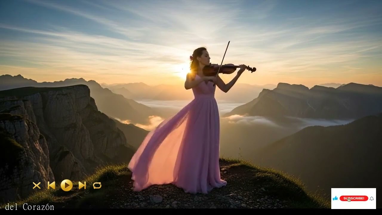 Timeless violin and piano symphony in a timeless setting - for relaxation and study