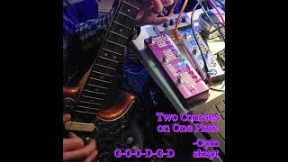 Two Courses On One Plate - Tuned To G-0-0-D-G-D 0S Empty A Bass Ish String And Higher Course