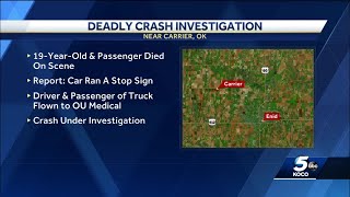 19-year-old driver, passenger killed in northern Oklahoma crash