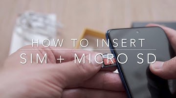 How to insert SIM and micro SD - Poco X3