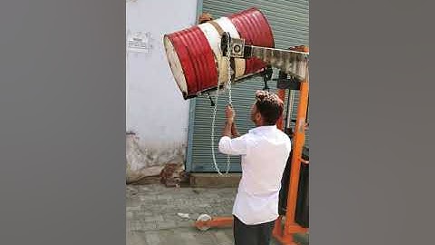Battery Operated Drum Lifter Cum Tilter PMHE-110 @ PATEL MATERIAL HANDLING EQUIPMENT +91-9825006343
