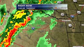 Rain & storms moving into #ARWX. Here's your midday Thursday Quickcast.