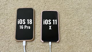 Famous iOS 18 iPhone 16 Pro vs iOS 11 iPhone X Boot-up speed test Net Worth