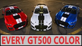 Every GT500 Color (20202022)