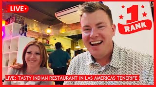 🔴LIVE: TOP RATED INDIAN in Tenerife? Las Americas Tandoori Hut restaurant- TASTY FOOD! 😍 screenshot 3